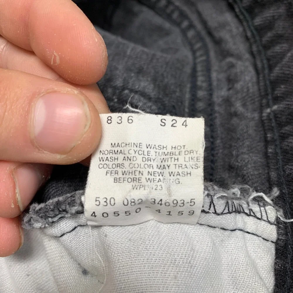 Vintage Levi's 550 Jeans Mens 36x30 Black‎ Relaxed Fit Tapered Leg Made USA 90s